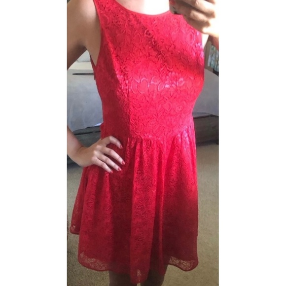 Red Lace Dress by Frank - Picture 1 of 1